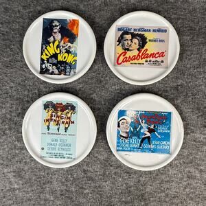Pottery Barn X Turner Classic Movies Set of 4 Drink Coasters Stackable 2002